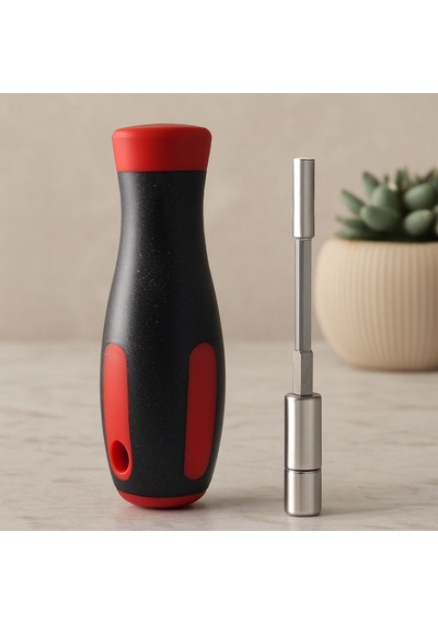 6-in-1 Kauçuk Uçlu Bits Tornavida Çok Renkli