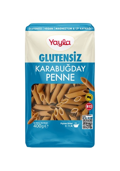 Yayla Glutensiz Karabuğday Penne 400 G - 7 Adet Tarı