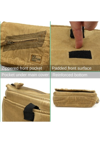 Oldcottoncargo Old Cotton Cargo 7136 Robbie S Bag Okul - Tablet - Omuz Çantası Camel