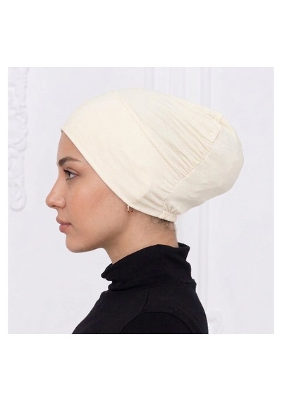 Alivascarf Geçmeli Bone Önü Dikişsiz Kaymaz Lastikli Kadın Tesettür Pratik Geçme İç Bone Krem Alivascarf Geçmeli Bone Önü Dikişsiz Kaymaz Lastikli Kadın Tesettür Pratik Geçme İç Bone Krem