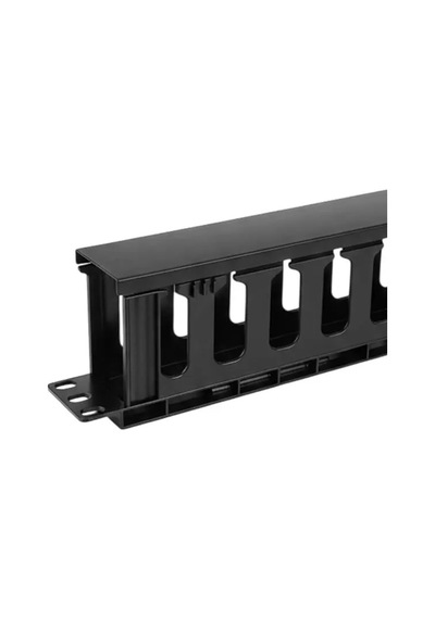 Sh Powermaster Td-l801-12 19" 1u Rack Kabin Yatay Kablo Düzenleyici Kapaklı Kanal Yandan Geçişli Najmaddin