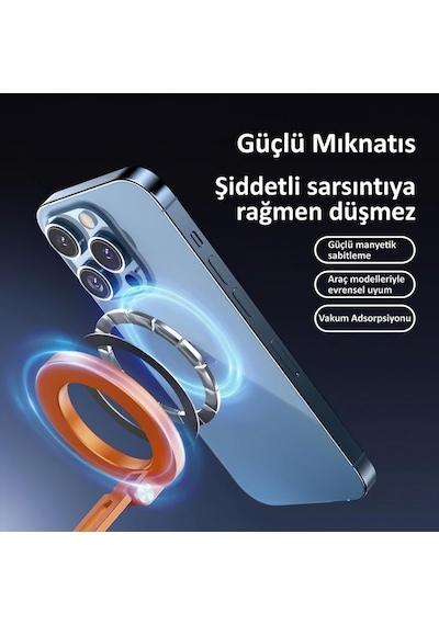 Akıllı Vakumlu Magsafe İle Uyumlu Araç Telefon Tutucu X94 2 Mixed