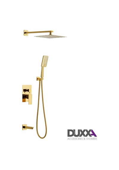 Duxxa Ankastre Duş Seti Altın D.050.a Gri