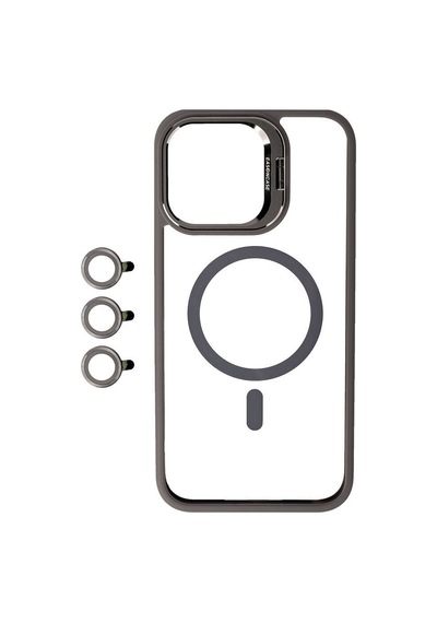 Apple Uyumlu iPhone 15 Pro Kılıf Case, Lens Koruyuculu Mıknatıslı Magsafe Wireless Şarj Destekli Kapak