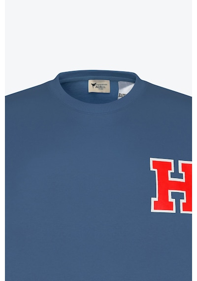 AC&Co / Altınyıldız Classics Erkek İndigo Oversize Fit Bol Kesim Harvard Lisanslı Pamuklu Bisiklet Yaka Sweatshirt İndigo AC&Co / Altınyıldız Classics Erkek İndigo Oversize Fit Bol Kesim Harvard Lisanslı Pamuklu Bisiklet Yaka Sweatshirt İndigo