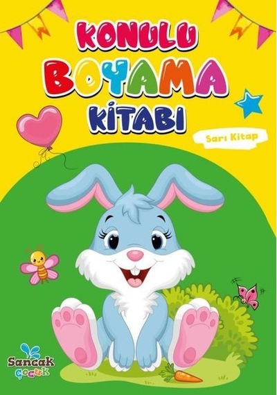 Konulu Boyama Kitabı - Sarı Kitap- Sancak Çocuk
