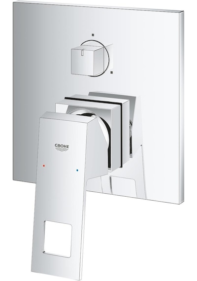 Grohe Eurocube Ankastre Banyo Duş Bataryası 3 Çıkışlı Divertörlü- Krom