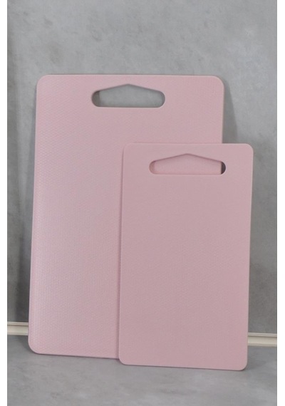 Kesme Tahtası Plastik 2'li Pembe