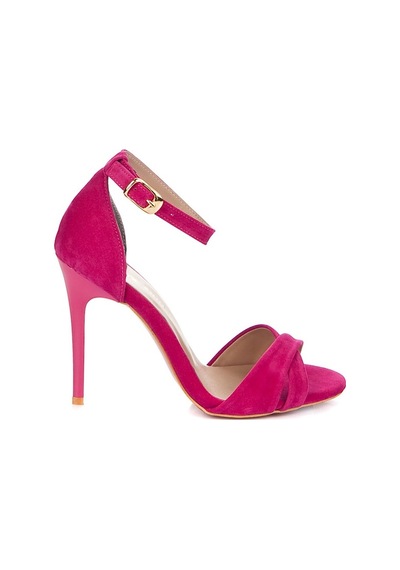 Fox Shoes Fuşya Süet Kadın Topuklu Ayakkabı B922113702