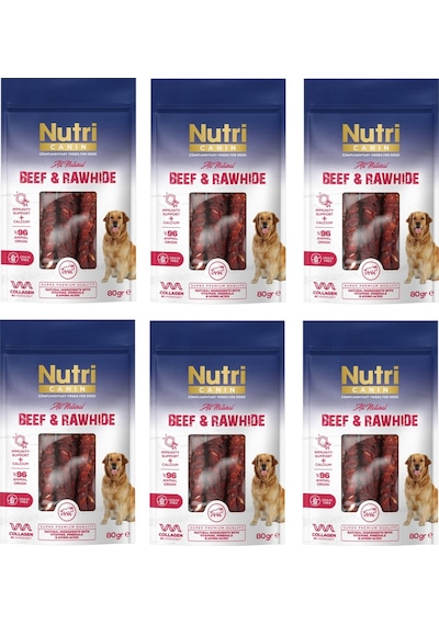 Nutri Canin Rawhide Sığır Etli Köpek Ödülü 80 Gr. X 6 Adet