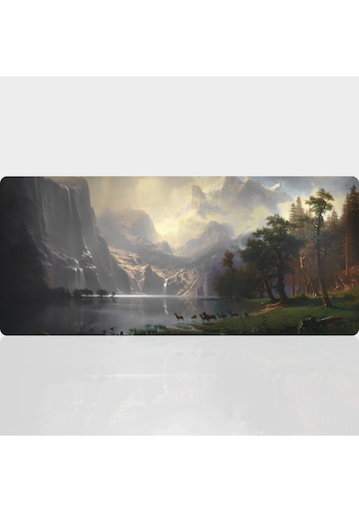 90x40 Cm Desenli Oyuncu Gaming Mouse Pad Kaymaz Kauçuk Taban Fare Altlığı Xxl Mousepad Landscape Serisi 02