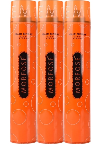 Morfose Saç Spreyi 400ML Ultra Sert (Turuncu) (3 Lü Set)