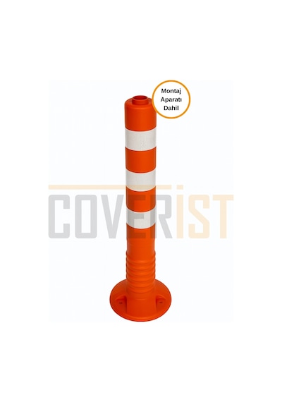 Plastik Yol Şerit Ayırıcı Otopark Dubası 75cm Reflektifli Delinatör Tpu
