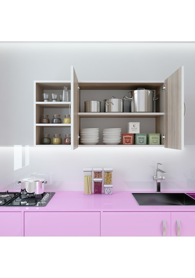 Kenzlife hazır mutfak castus22 crd 060*120*22 mutfak banyo dolabı kapaklı raflı
