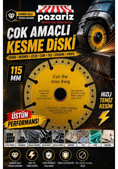Çok Amaçlı Demir/mermer/çelik/cam Daire Kesici Kesme Diski 115 Mm Elmas Karbür Çok Amaçlı Kesici Testere Diski