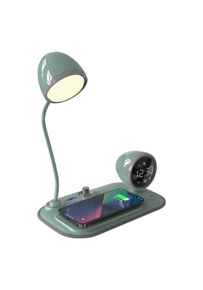 S-link Sl-cw21 Yeşil Telefon Uyumlu Fast Şarj 15w Ayarlanabilir Led Işıklı Masa Lambası Yeşil