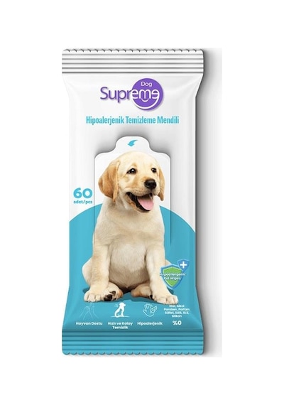 Supreme Dog Hipoalerjenik Temizleme Mendil