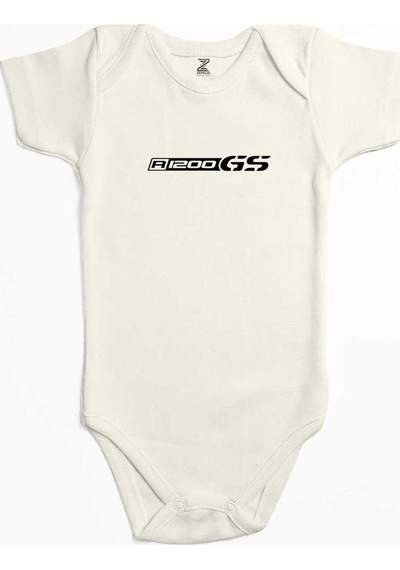 Zepplin Giyim R1200gs Text Logo Sarı Bebek Body Zıbın