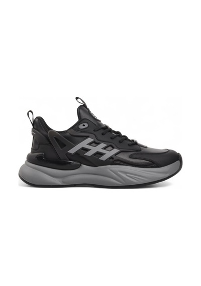Guja 23k550 Hakiki Deri Erkek Sneaker Siyah