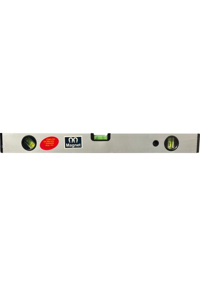 Mıknatıslı Su Terazisi 500 Mm Alüminyum Gövde 3 Ölçüm Penceresi Hs-0161