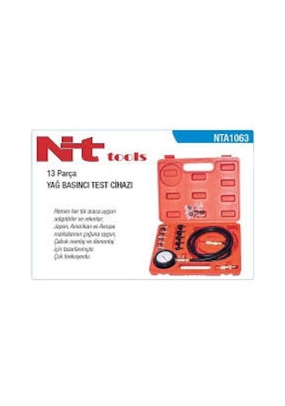 Yağ Basıncı Test Cihazı 13 Parça Nt Tools