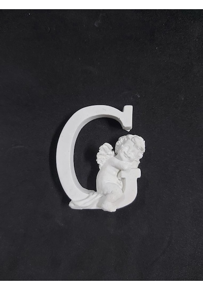 Polyester Harf Melekli -g- 8x6,5cm P394