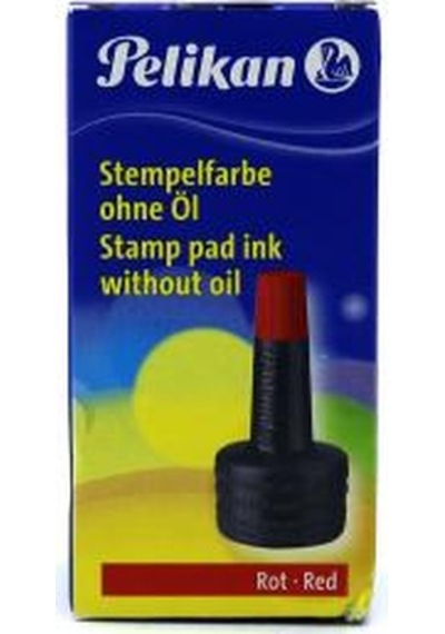 Pelikan Kırmızı Istampa Mürekkebi 28 Cc