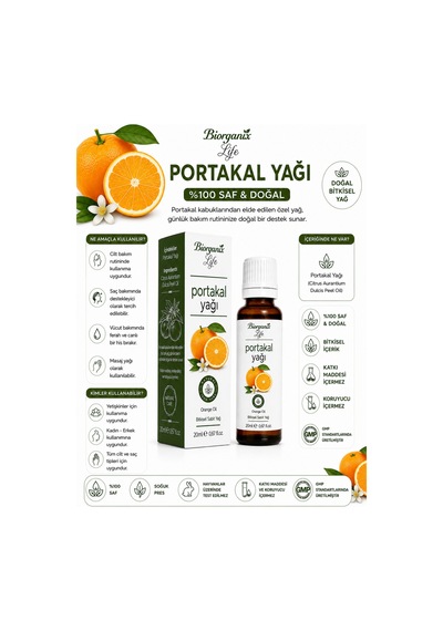 Portakal Yağı 20 Ml - Aydınlatıcı & Canlandırıcı Cilt Bakım Yağı