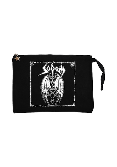 Sodom Demonized 2 Siyah Clutch Astarlı Cüzdan / El Çantası Siyah