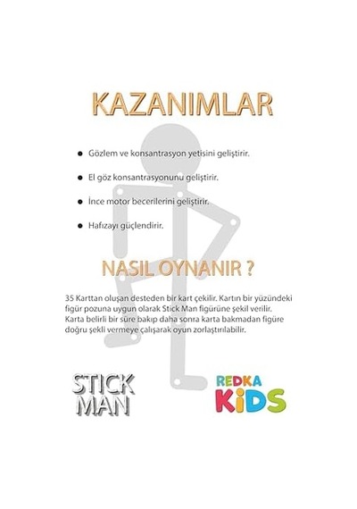 Redka Oyuncak Stick Man Çöp Adam
