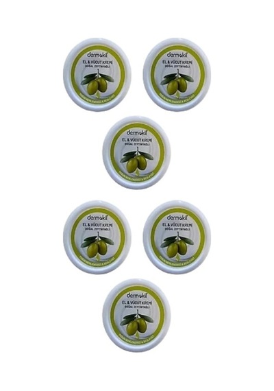 Dermokil Doğal Zeytinyağlı El ve Vücut Kremi 6 x 220 ML