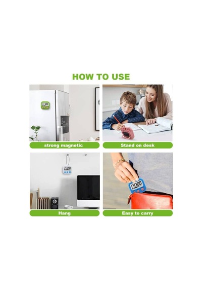 Büyük Lcd Ekran Dijital Pişirme Zamanlayıcı Mutfak Zamanlayıcı Geri Sayım Ve Kronometre İle. Yemek Pişirme, Fit