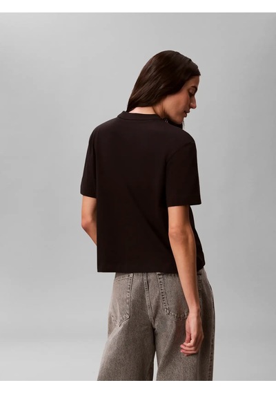 Calvin Klein Ss Graphıc Boxy Tee, Ub1, Xxs Siyah Kadın T-shirt