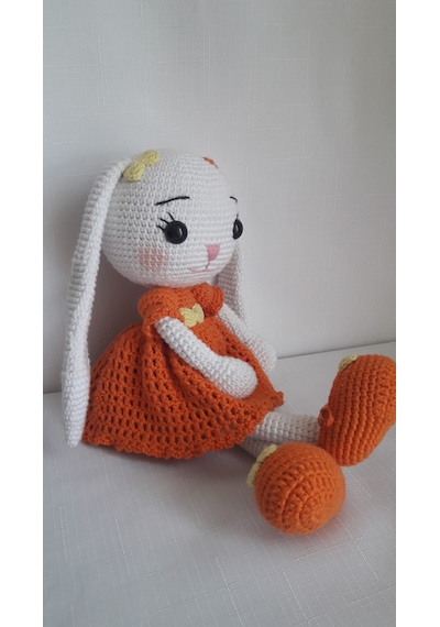Amigurumi Turuncu Tavşan Oyuncak