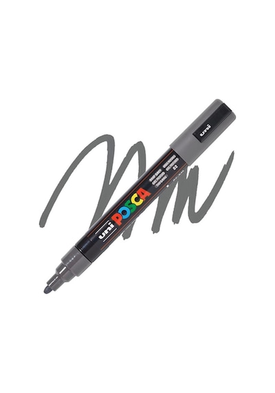 Uni Posca Su Bazlı Poster Marker Pc-5m 1.8-2.5 Derin Gri