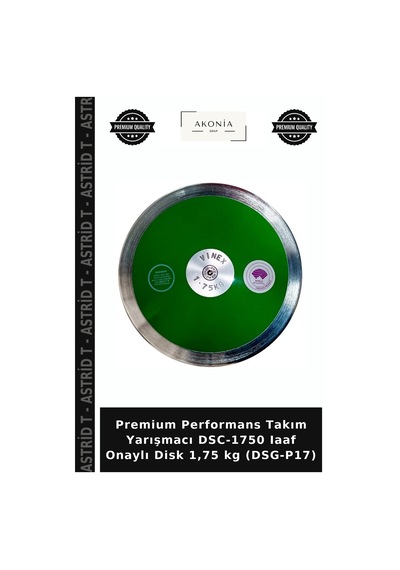 Premium Performans Takım Yarışmacı Dsc-1750 Iaaf Onaylı Disk 1,75 Kg Dsg-p17 Çok Renkli