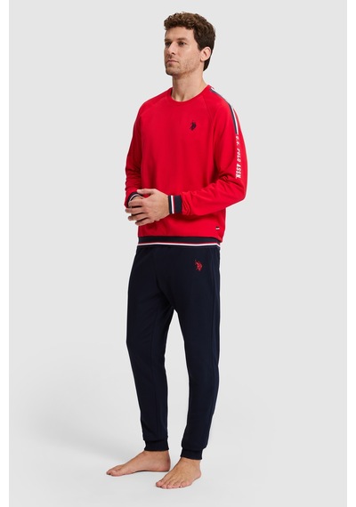 U.S. Polo Assn. Erkek Kırmızı Pijama Takımı 50333239 Vr030