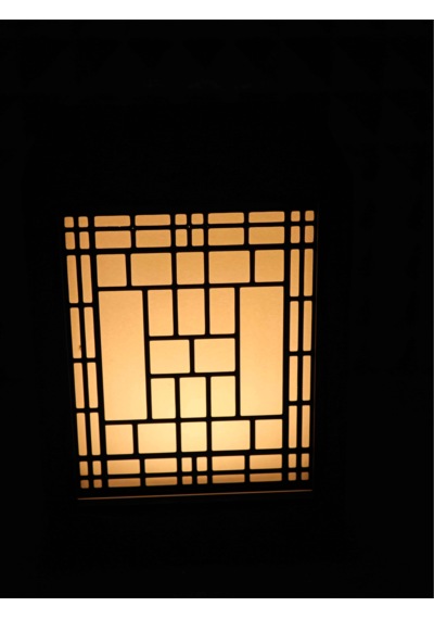 Serie Lumina Shoji Masa Ve Gece Lambası - Full Klasik Zen Kafes 4 Duvar Japon Feneri Sıcak Led Ambiyans Işığı Siyah