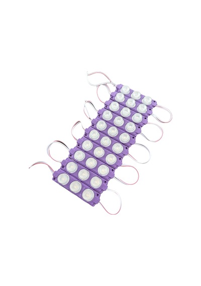 3 Ledli Modül Led Mor 10 Lu Set