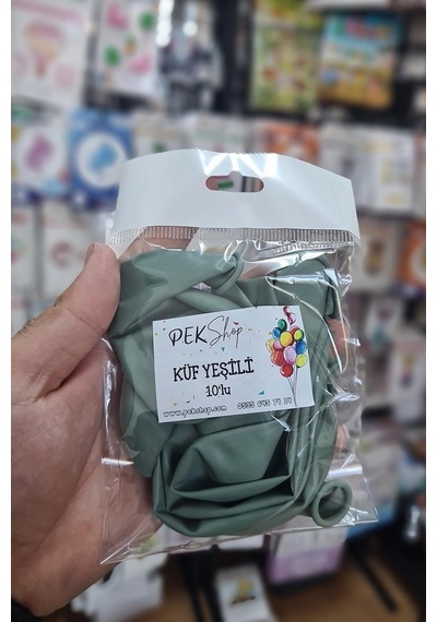Küf Yeşili Balon 10 Adet - 12 Inc 30 Cm Parti Balonu A