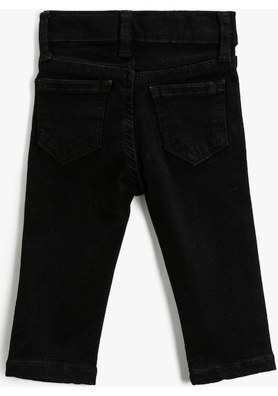 Koton Dar Paça Kot Pantolon Yüksek Belli Cepli Düğmeli Siyah 3wmb40009td 3WMB40009TD999 Siyah Koton Dar Paça Kot Pantolon Yüksek Belli Cepli Düğmeli Siyah 3wmb40009td 3WMB40009TD999 Siyah