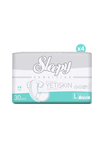 Sleepy Yetişkin Hasta Bezi Large 4 x 30'Lu 120 Adet