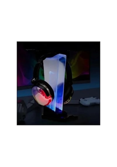 Siyah Rgb Işıklı Gaming Kulaklık Standı, Şık Tasarım