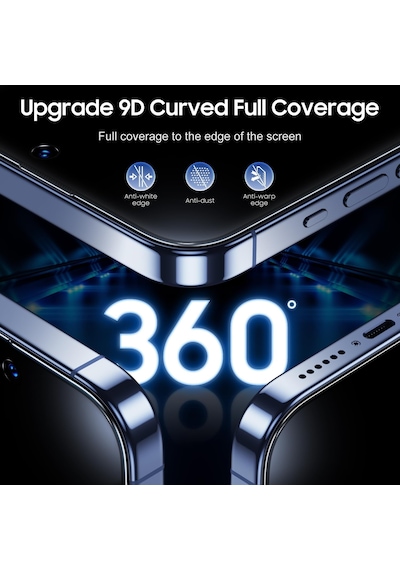 Apple Uyumlu iPhone 15 Pro Max Hayalet Cam Ekran Koruyucu Otomatik Hizalamalı