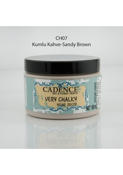 Very Chalky Home Decor Mobilya Boyası 150 Ml. 07 Kumlu Kahve Karışık, Çok Renkli