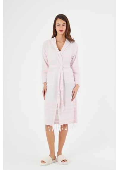 Mulberry Katya Peştemal Bornoz Banyo Ve Plaj Elbisesi Pembe