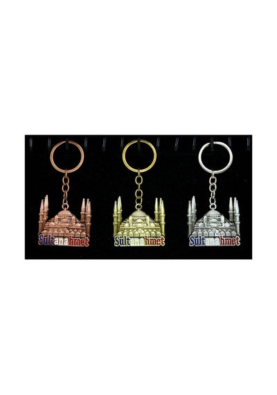 2 Adet Sultanahmet Metal Anahtarlık 10 Cm Tasarım Anahtar Tutucu Anahtar Halkası Anahtar Zinciri Hediyelik Hatıra Keychain Souvenir