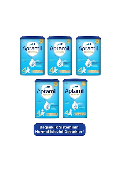 Aptamil 4 Çocuk Devam Sütü 800 G Akıllı Kutu x 5 Adet