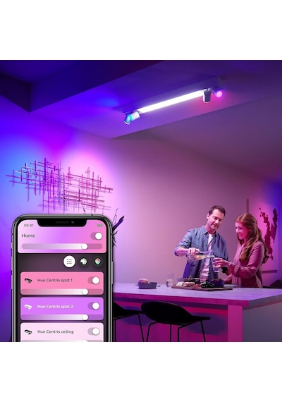 Philips Hue Centris Led 4'lü Akıllı Spot Lamba 4x4.2w Beyaz Genel