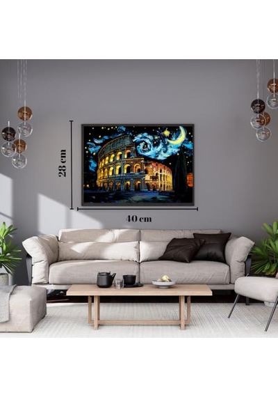Scratch Art Kazıma Çizim Seti Antik Şehir Eserleri 4 Adet Ahşap Kalemli A3 Hobi & Sanat Tablosu